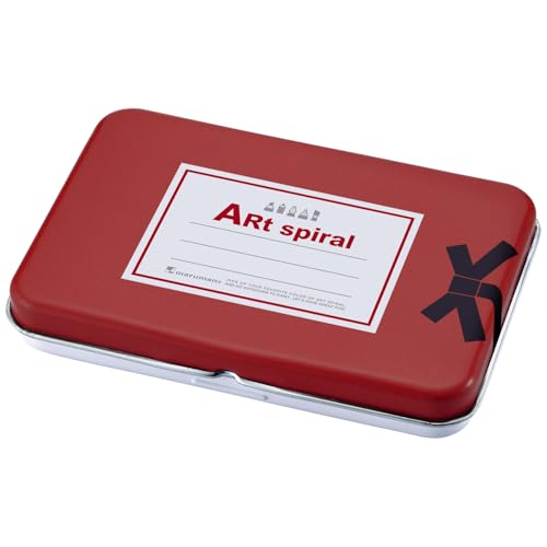 Amazon.co.jp: マルマン メモ 缶入りメモ アートスパイラル柄 2024年